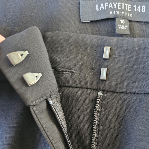 Lafayette 148 Ladies Black Slacks Sz 16 - Picture 9 of 9
